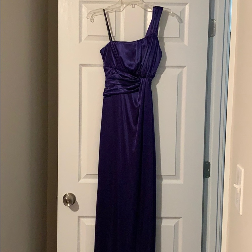 Deep purple gown